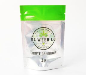 2G Stand Up Pouch For Cannabis Packaging
