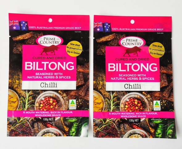 Customized Printing Flat Pouch For Biltong Packaging